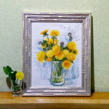 Работа «Солнечные одуванчики»