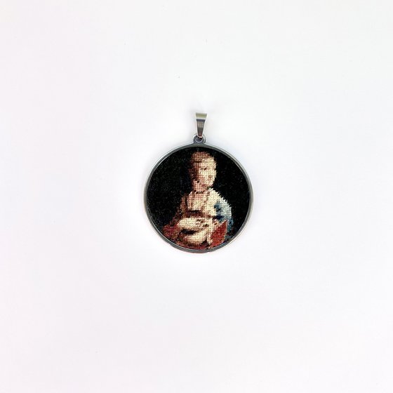 Работа «Дама с горностаем»