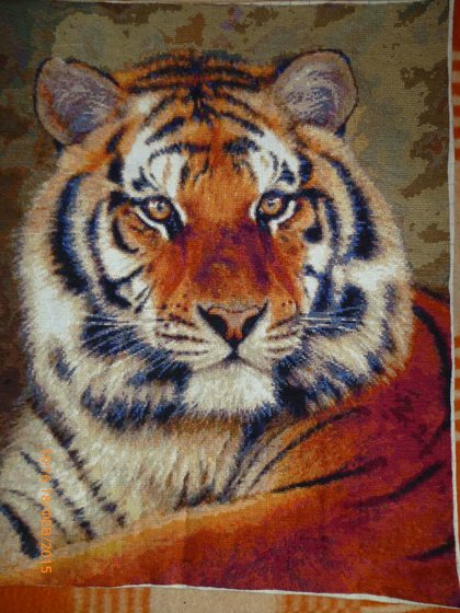 Работа «Тигр ( 120 цветов )»