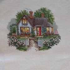 Работа «Домик с розами РТО»