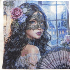 Работа «Девушка в маске»