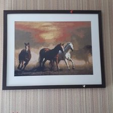 Работа «Мустанги.набор от Чаривна мить.»