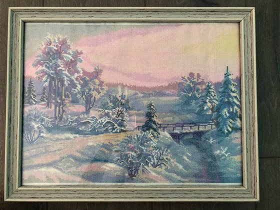 Работа «Зимняя река»