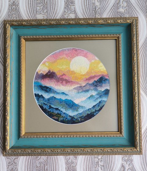 Работа «Рассвет в горах»