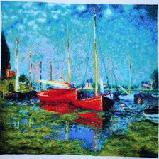 Работа «Красные лодки в Аржантей»
