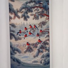 Работа «Снегири»