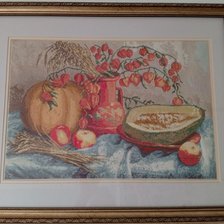 Работа «Тыквы и физалис»