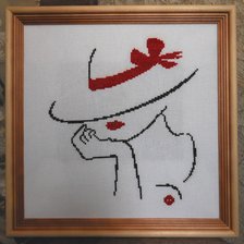 Работа «Дама в шляпе»