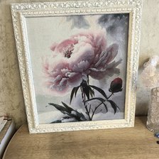 Работа «Пион в снегу»