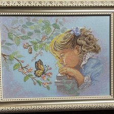 Работа «Девочка и бабочка»