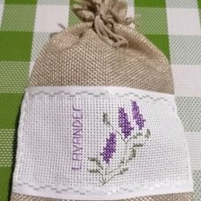 Работа «Бирка для мешочка с лавандой.»
