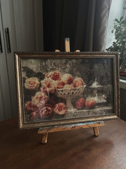 Работа «Натюрморт с персиками»