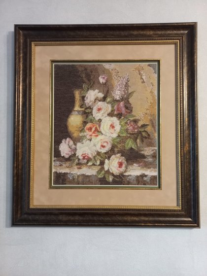 Работа «Мраморные розы»