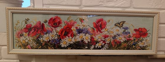 Работа «Полевые цветы»