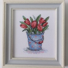 Работа «Свежесть тюльпанов ,МП Студия,8х11,13 цветов»