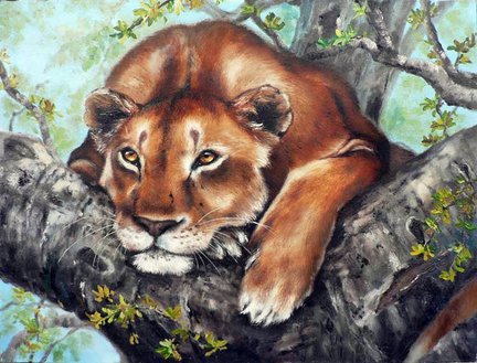 Львы, тигры, леопарды (собираем картинки) №3430