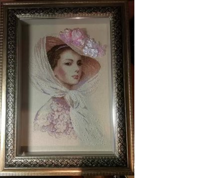 Оформление вышивок «Бархатный вечер» и «Сиреневый вечер» №9839