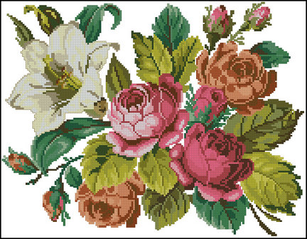 Старинная вышивка №10064