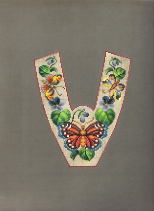 Старинная вышитая обувь №10801