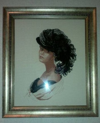 Оформление вышивок «Бархатный вечер» и «Сиреневый вечер» №12078