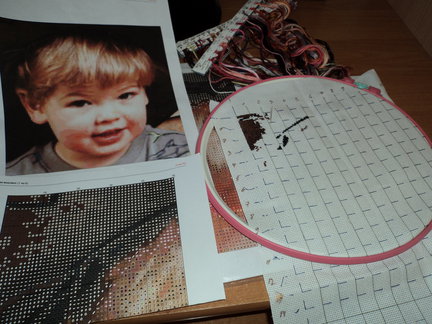 Как создавался портрет сынули... №12618