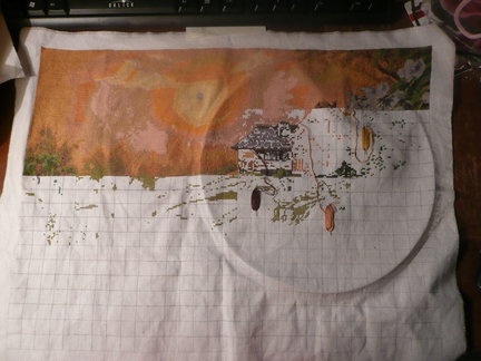 Вышивка по схеме Crosti.Ru в процессе №14219