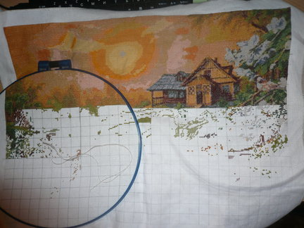 Вышивка по схеме Crosti.Ru в процессе №14221