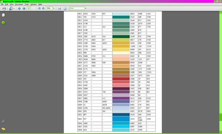 Карта цветов Гамма-ПНК-DMC-Anchor-Madeira дамам инженерам №18408