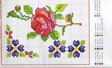 Небольшие цветы и бордюры №19969