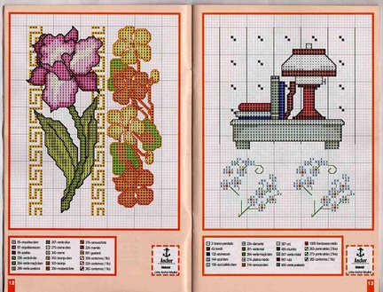 Небольшие цветы и бордюры №19973