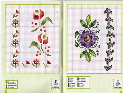 Небольшие цветы и бордюры №19978