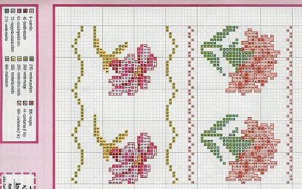 Небольшие цветы и бордюры №20001