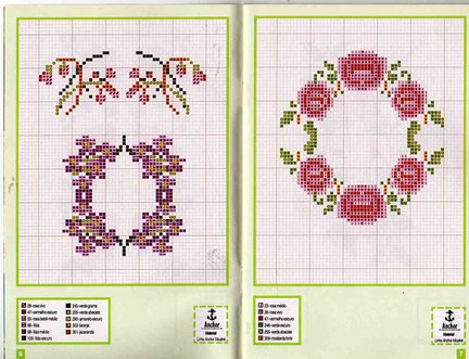 Небольшие цветы и бордюры №20006
