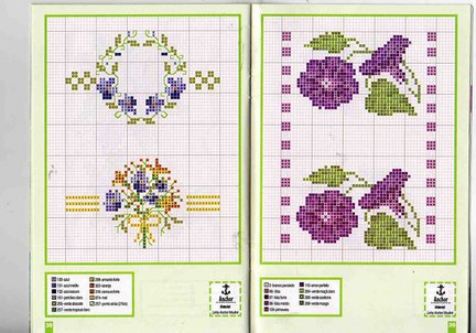 Небольшие цветы и бордюры №20023