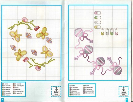 Небольшие цветы и бордюры №20036