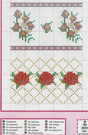 Небольшие цветы и бордюры №20038