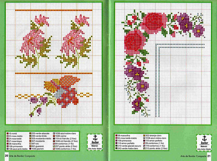 Небольшие цветы и бордюры №20058