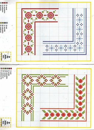 Небольшие цветы и бордюры №20060