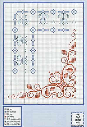 Небольшие цветы и бордюры №20063