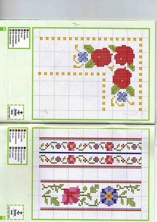 Небольшие цветы и бордюры №20072