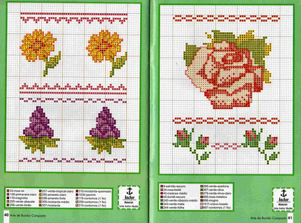 Небольшие цветы и бордюры №20084