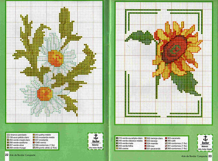 Небольшие цветы и бордюры №20106