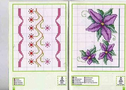 Небольшие цветы и бордюры №20107