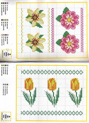 Небольшие цветы и бордюры №20113