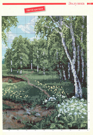 Красивые вышивки с небольшой цветовой гаммой №20616