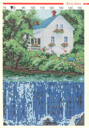 Красивые вышивки с небольшой цветовой гаммой №20648