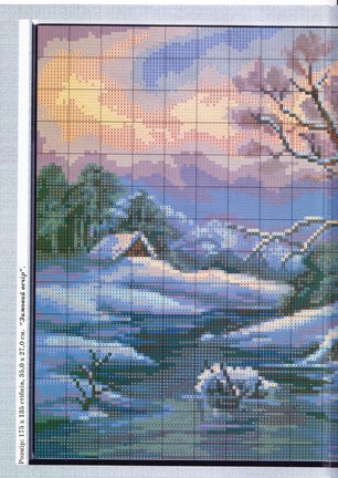 Красивые вышивки с небольшой цветовой гаммой №20853