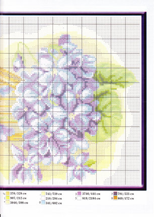 Красивые вышивки с небольшой цветовой гаммой №20857