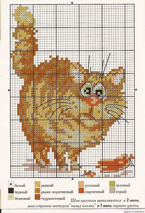 Красивые вышивки с небольшой цветовой гаммой №21055
