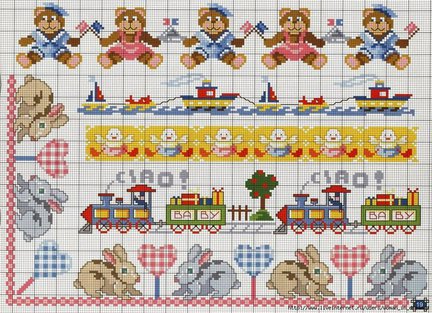 Небольшие цветы и бордюры №22949